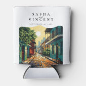 ニューオーリンズ結婚ルイジアナレトロ 缶クーラー (正面)