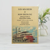 ニューオーリンズ結婚式招待状ヴィンテージミッドセンチュリー 招待状 (スタンド正面)