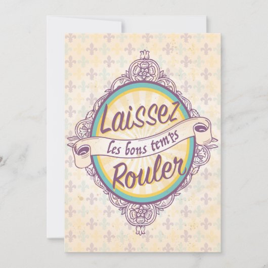 ニューオーリンズ結婚式招待状 招待状 (正面)