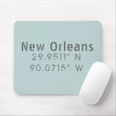 ニューオーリンズ緯度と経度 マウスパッド (マウス)