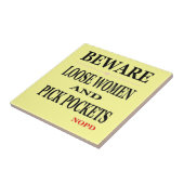 ニューオーリンズ警戒ルーズな女性 タイル (側面)