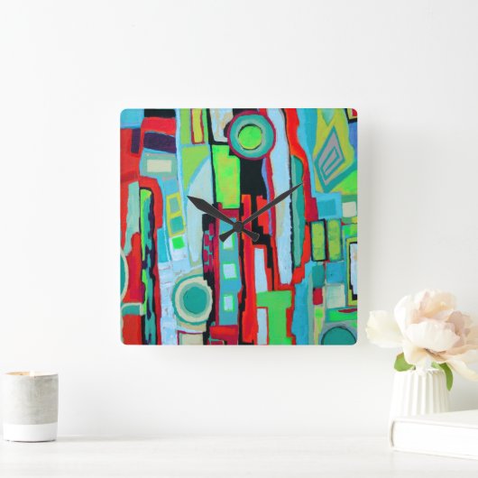 ニューオーリンズ通りウォール時計 スクエア壁時計 (ホーム)