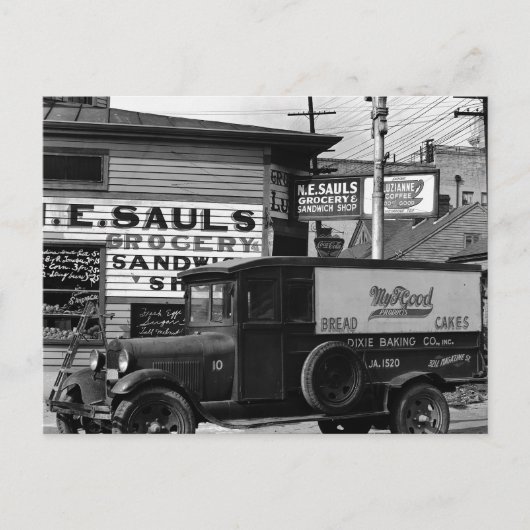 ニューオーリンズ通りコーナールイジアナ ポストカード (正面)