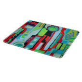 ニューオーリンズ通り6 x 7 Decoガラス切削板 カッティングボード (角)