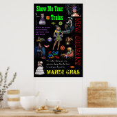 ニューオーリンズ鉄道、マルディグラ旅行ポスター ポスター (キッチン)