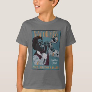 ニューオーリンズ音楽のシャツとジャケット Tシャツ