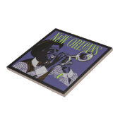 ニューオーリンズ音楽のセラミックタイル タイル (側面)