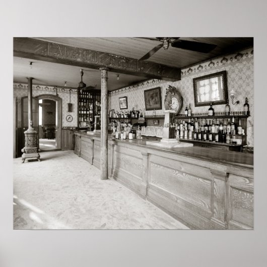 ニューオーリンズ・アブシンザールーム、1906。ヴィンテージ写真 ポスター (正面)