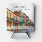 ニューオーリンズ ウォーターカラー バースデー ウィークエンド 缶クーラー (正面)