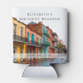 ニューオーリンズ ウォーターカラー バースデー ウィークエンド 缶クーラー (裏面)