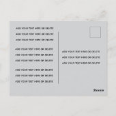 ニューオーリンズ カラフルな家 旅行 ポストカード (裏面)