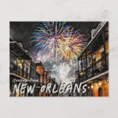 ニューオーリンズ・クォーターからのフランスの挨拶 ポストカード (正面)
