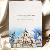 ニューオーリンズ・クォーター大聖堂フランスのの日付を保存 招待状