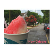 ニューオーリンズ・スヌーボール葉書 – Summer in NOLA!