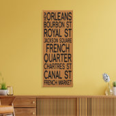 ニューオーリンズ |タイポグラフィ キャンバスプリント (インサイチュ (リビング))