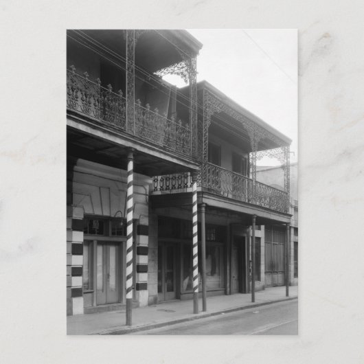 ニューオーリンズ・バーバーバーショップ1930年代 ポストカード (正面)