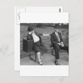 ニューオーリンズ・パーク・ベンチ、1930年代 ポストカード (正面/裏面)