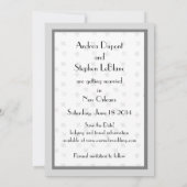 ニューオーリンズ フレンチクォーターの結婚式の招待状（Save the Date）カード セーブザデート (裏面)