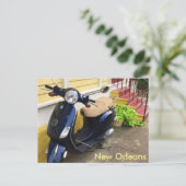 ニューオーリンズ・マリニーのかわいいスクーター ポストカード (スタンド正面)