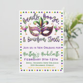 ニューオーリンズ・マーディ・グラス・バチェロレッテ招待状 招待状 (スタンド正面)