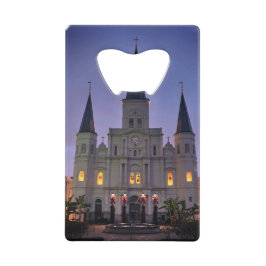 ニューオーリンズ、ラカテドラルバシリカ、ジャクソンスクエア クレジットカード栓抜き