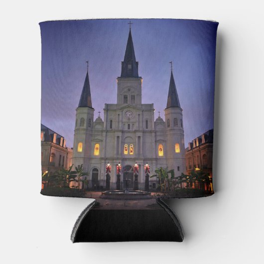 ニューオーリンズ、ラカテドラルバシリカ、ジャクソンスクエア 缶クーラー (正面)