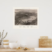 ニューオーリンズ、ラパノラママップ – 1863 ポスター (キッチン)