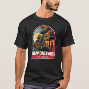 ニューオーリンズ ルイジアナ州 旅行 アート ヴィンテージ Tシャツ