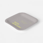 ニューオーリンズ　ルイジアナ　タイポグラフィーパーティー ペーパープレート (傾斜あり)