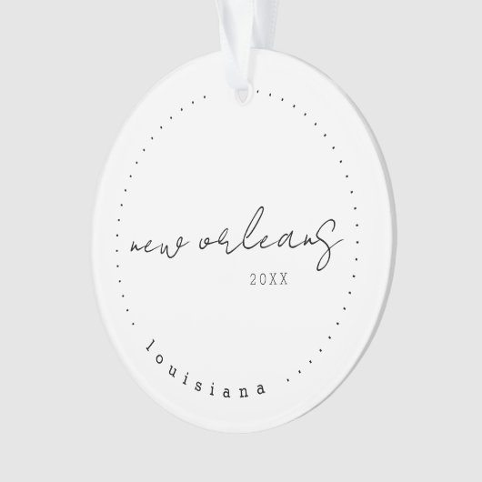 ニューオーリンズ、ルイジアナLA旅行統一された州 オーナメント (正面)