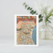 ニューオーリンズ ヴィンテージマップ ポストカード (スタンド正面)