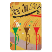 ニューオーリンズ・ヴィンテージ・トラベルポスター マグネット (縦)