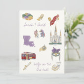 ニューオーリンズ 保存の日 絵とともに 招待状 (スタンド正面)