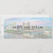 ニューオーリンズ　ＮＯＬＡ　デスティネーション　ボーディングパス　ウェディング 招待状 (裏面)