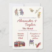 ニューオーリンズLA結婚式招待状 招待状 (正面)