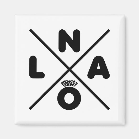 ニューオーリ結婚ンズノーラバチェロレッテ新郎 マグネット (正面)