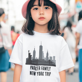 ニューカスタマイズヨーク旅行スカイライン自由の女神 トドラーTシャツ