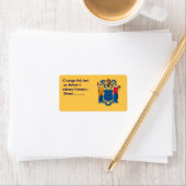 ニューカスタムジャージー州旗を持つラベル ラベル (インサイチュ)