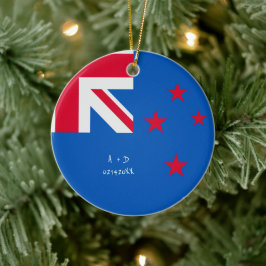 ニューカスタムジーランド国旗 セラミックオーナメント