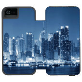 ニューカッコいいヨークシティパノラミッカッコいいクナイトスカイライン INCIPIO iPhoneウォレットケース (フォリオオープン)