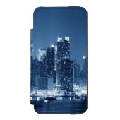 ニューカッコいいヨークシティパノラミッカッコいいクナイトスカイライン INCIPIO iPhoneウォレットケース (フォリオ 正面)