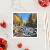 ニューカラフルイングランド風景秋 スタンダードカクテルナプキン (インサイチュ)