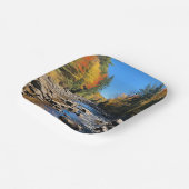 ニューカラフルイングランド風景秋 ペーパープレート (傾斜あり)