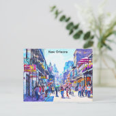 ニューカラフルオーリンズルイジアナフランスのクォーター ポストカード (スタンド正面)