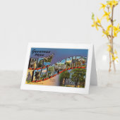 ニューカラフルハンプシャーからのヴィンテージ挨拶 カード (黄色い花)