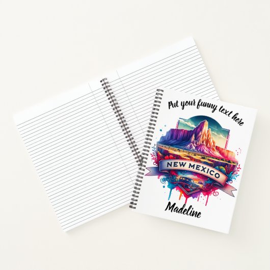 ニューカラフルメキシコの風景の芸術 ノートブック (内部)