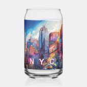 ニューカラフルヨークシティスカイライン ガラス缶 (正面)