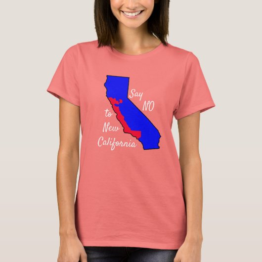 ニューカリフォルニアのシャツに反対 Tシャツ (正面)