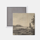 ニューカレドニアのパインズ島 マグネット (正面/裏面)