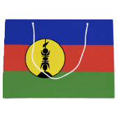 ニューカレドニアの旗 ラージペーパーバッグ (正面)